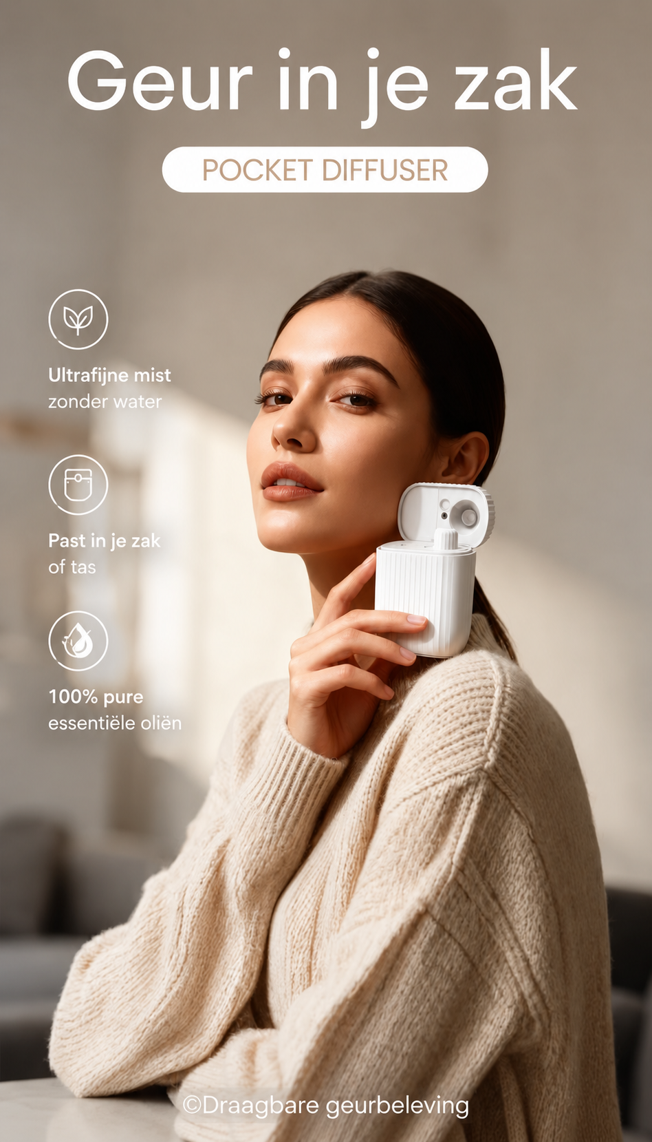 Luxe Pocket Diffuser Weiß